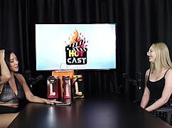 watch vivan lola and vitória beatriz naughty interview full of dirty brazilian casting fun lingerie see through red