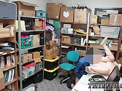 Petite college teen suspect barely 18 hits cutoff for officers hard office fuck