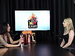 watch vivan lola and vitória beatriz naughty interview full of dirty brazilian casting fun lingerie see through red