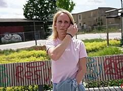 german scout picks skinny milf melisa rose for raw no-condom casting pound