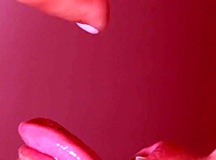 old russian friends share close-up cum in mouth blowjob reunion