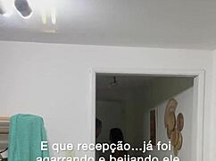 belinha gifted hubby her tight pussy for double creampie from swingers at beach workout cuckold public fun