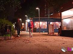 Lady Medusa as Nasty Harley Quinn Flashes Petite Tits Outdoor Hunts Big Cock for Deepthroat Doggystyle Public Fuck