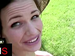 imagine this sexy mulatta slut riding cock then taking anal outdoors with cum