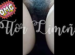 peruvian beauty pees in home bath during lockdown isolation