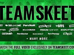 Skinny Teens Tease Old Man in Taboo Board Game Threesome