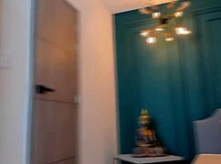 Frida Klein sways seductively in tight black lingerie