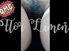 peruvian beauty pees in home bath during lockdown isolation