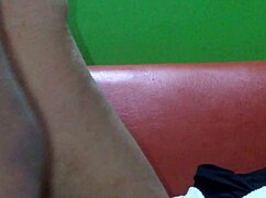 Dancing and sucking big black cock while cuck waits in garage?