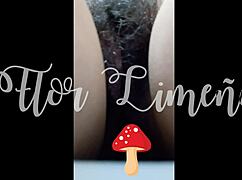 peruvian beauty pees in home bath during lockdown isolation