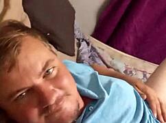 fat stepmom milf's huge belly boobs make her suck stepson's cock before bed?