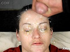 Eye-Popping Bukkake Facials Overflow in This Steamy Homemade Compilation