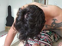 Young Latina Wife FUCKS Muscular Hubby Secretly During Family Lunch