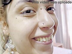 big ass goth brunette bends over in hotel for black guy's doggystyle pounding