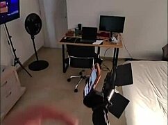 Mya the super skinny latina teen gags on bwc during juicy casting cum fill!