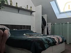 WOW! chubby maid lexie grants strips sexy lingerie costume!