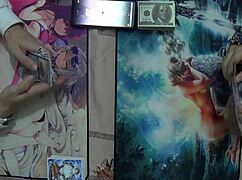 Oriental Buff Old Man Strokes Massive Cock
