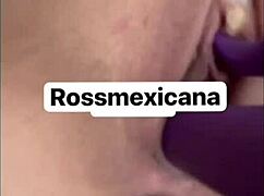 latina beauty rica teases her wet pussy with huge dildo solo play