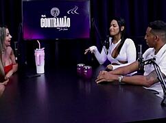 vivy marques watches sheer red swingers as straight guys get curious then flop