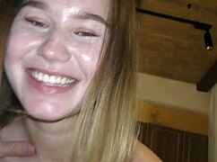 Watching Young Neighbor's Big Tits
