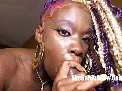Fetish Doll's Insane Sucking Skills on Redzilla's Monster Ebony Cock Amaze Everyone!