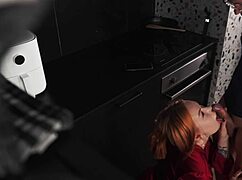 stepmom blows me in kitchen instead of cooking food whoa 🍆😏