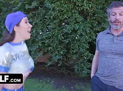 Hey Bianca Burke, wanna learn baseball with your big tits out?