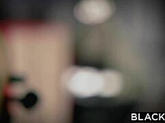 Rich blonde Riley Nixon chokes on black monster cock in first interracial deepthroat blowjob doggystyle riding facial