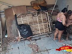 juicy fat latina bbw gives bareback anal creampie to brother-in-law in abandoned house