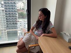 Break me daddy step sis begs for rough fuck and face cumshots