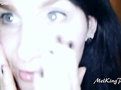 that mature lady's skilled hand milks massive cock in amateur close-up helping session