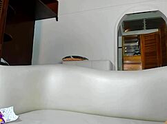 rich mommy sneaks sloppy blowjobs on my monster cock home alone