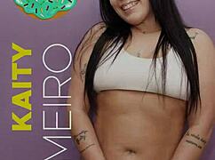 hey check out kaity's first anal with that monster cock backstage she's curvy brunette teen