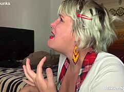 first cum swallow tastes awful but she gulps down the mouthful