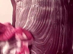 shower time with my huge black cock stroking cumshot explosion 💦🖤