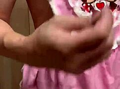 shy junior maid in bra panties teases anal nipples buttplug 😈🔥