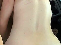 real escort with huge tits films herself cumming hard fucked doggystyle in public street