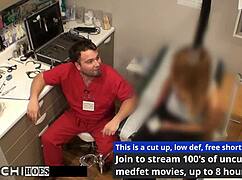 Doctor rams mandatory hitachi orgasms into maria santos guinea pig pussy