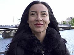 German Scout Picks Up Perfect Latina Teen Caramella Del X for Outdoor Casting Big Cock Fuck Facial