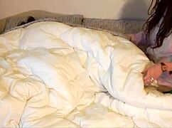 damn the horny indian wife moans loud riding another man's cock while hubby listens excited!