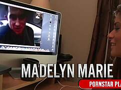 damn madelyn marie, those dirty talk screams from your huge tits slut session