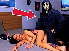 velma's halloween bbc monster cock creampies - how many loads can she take?