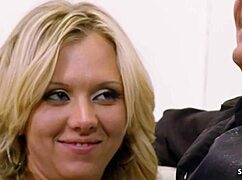 frustrated blonde wife with perfect body and long nipples cheats hard with husband's best friend