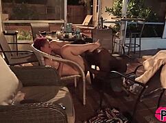 damn petite viper chokes on jamie knox's monster bbc 😈 gets bareback railed hard!!