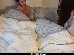 damn the horny indian wife moans loud riding another man's cock while hubby listens excited!