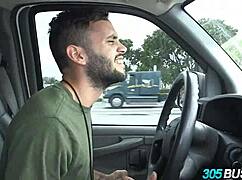 That juicy Latina's ass gets railed on the 305 bus