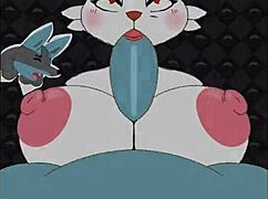 Sexy Bunny Cinderace Boobs Banged in Titty Fuck Game