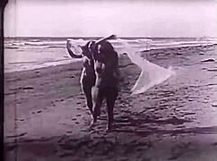 vintage beach nudists flash hairy beavers and pussies retro style all natural