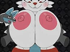 Sexy Bunny Cinderace Boobs Banged in Titty Fuck Game