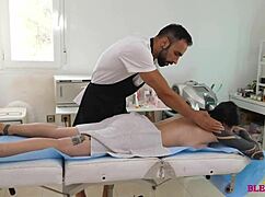 Busty Married Milf Teacher Moans Under Huge Cock Massage!